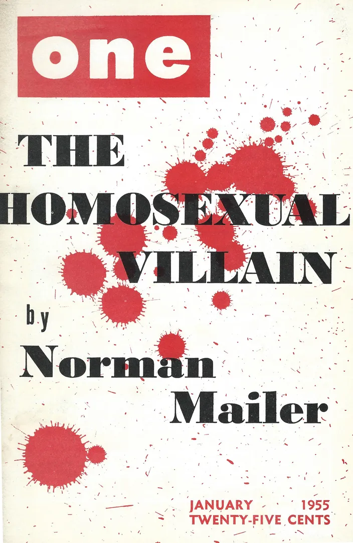 One: The Homosexual Magazine, January 1955