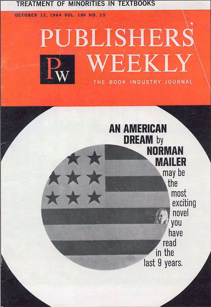 Publishers’ Weekly advertisement for An American Dream, 12 October 1964