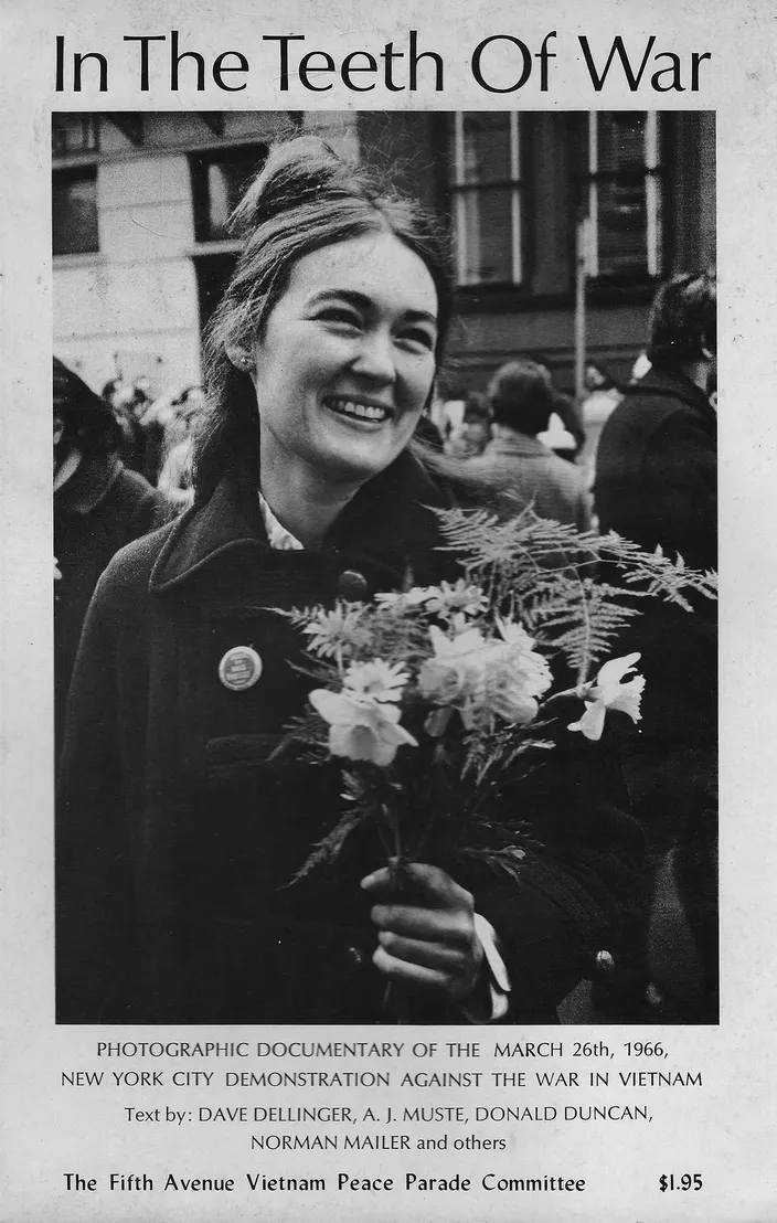 Page from In the Teeth of War carrying excerpts from Mailer’s peace-parade speech