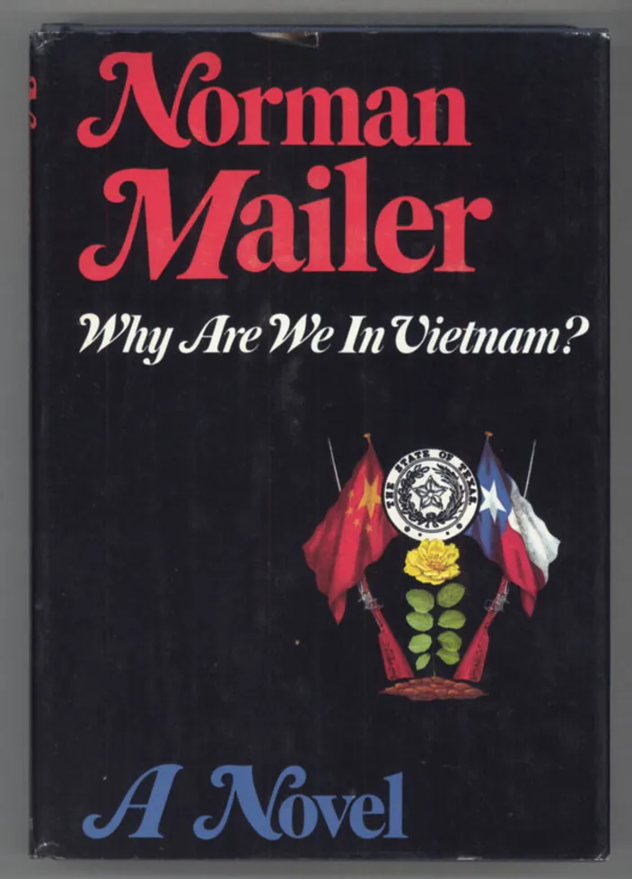 Dust jacket of the first edition of Why Are We in Vietnam? (Putnam’s, 15 September 1967)