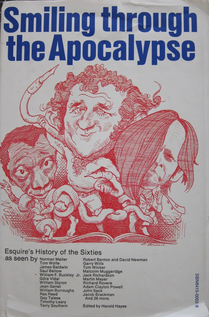 Cover of Smiling through the Apocalypse: Esquire’s History of the Sixties, ed. Harold Hayes (McCall, 1970)