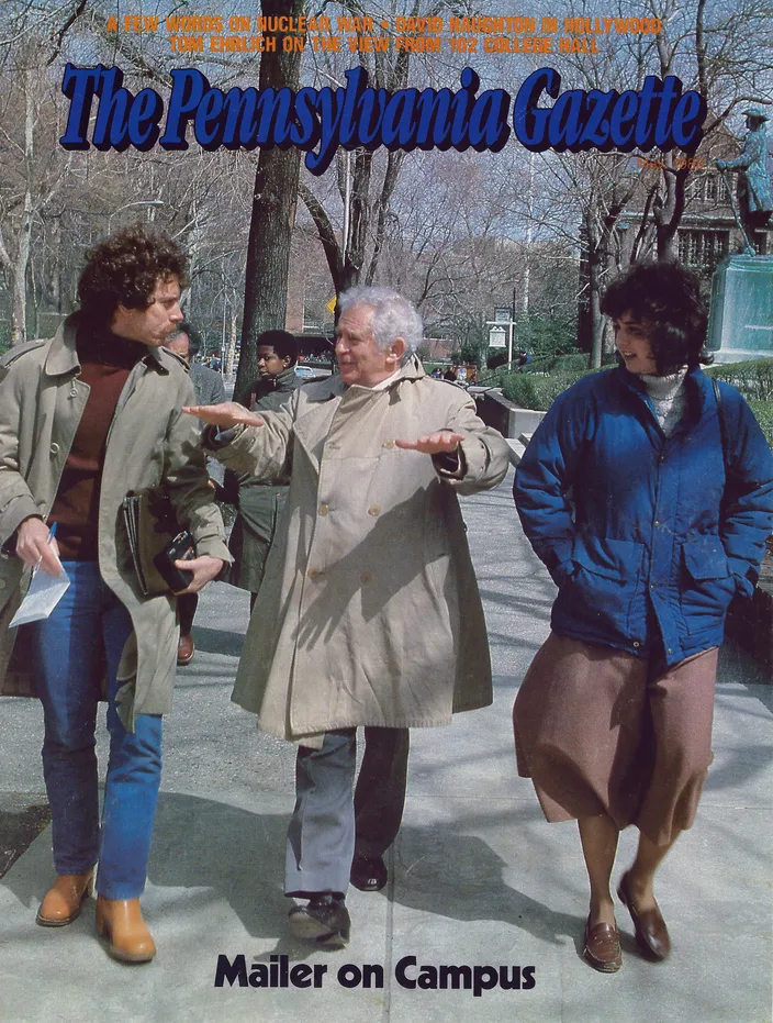 Pennsylvania Gazette, May 1983 — Mailer as Penn’s first Pappas Fellow