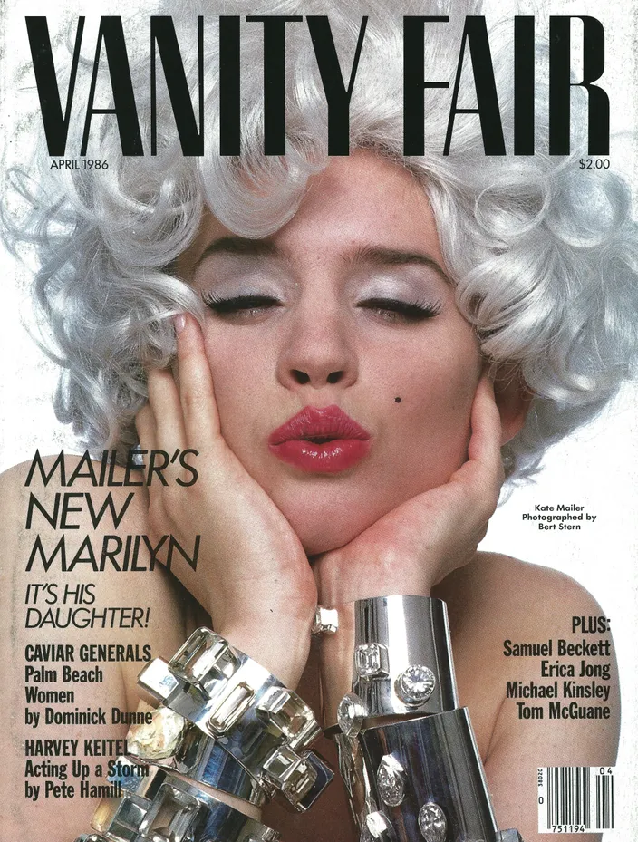 Kate Mailer as Marilyn Monroe, Vanity Fair, April 1986 (photograph by Bert Stern)