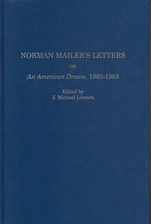 Cover of Norman Mailer's Letters on An American Dream, 1963–1969